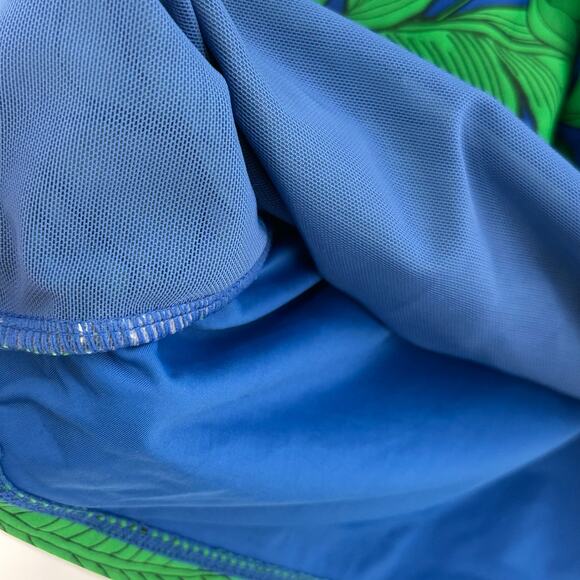 Nip Tuck Swim Tankini Top Size 4 Blue Green Multi-Fit Cup Slimming Side Ruching - Picture 5 of 6